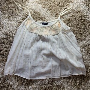 White and Gold Tank Top